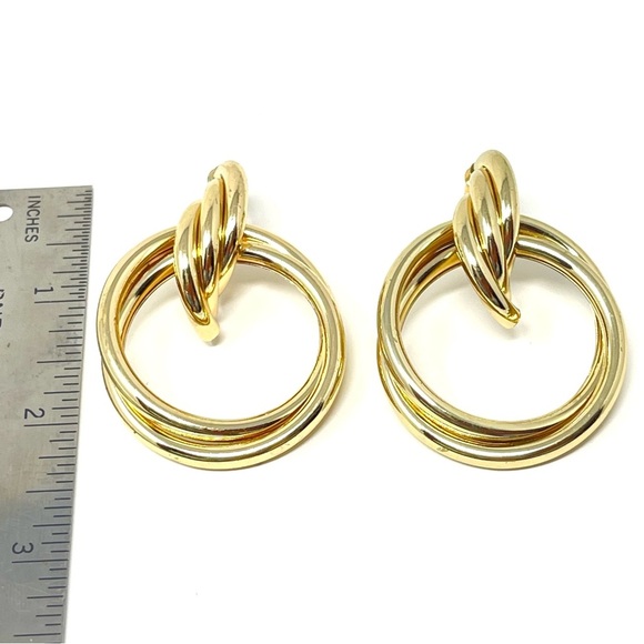 New Anthropologie Double Hoop Earrings - Picture 3 of 4